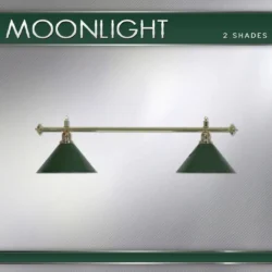 LAMPADARIO MOONLIGHT ASTA OTTONE 2 CAMPANE VERDI