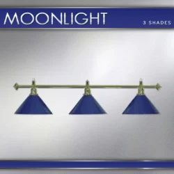 LAMPADARIO MOONLIGHT ASTA OTTONE 3 CAMPANE BLU