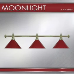LAMPADARIO MOONLIGHT ASTA OTTONE 3 CAMPANE ROSSO