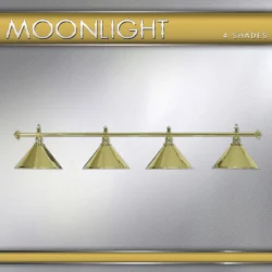 LAMPADARIO MOONLIGHT ASTA OTTONE 4 CAMPANE OTTONE