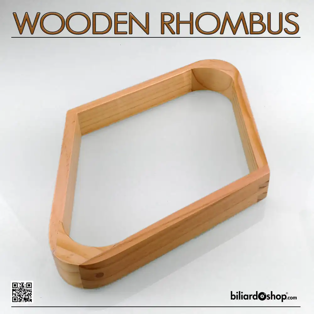ROMBO IN LEGNO PER 9 PALLE