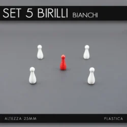 Set 5 Quilles Plastic 25