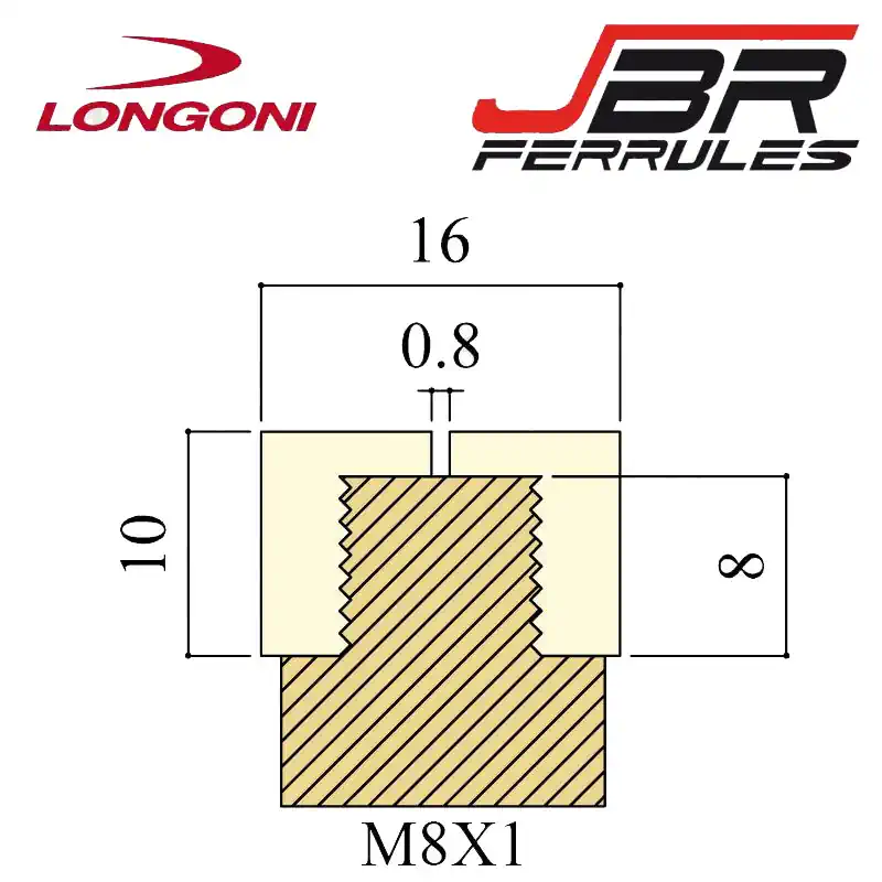 Ferrule Longoni JBR Pool Slim