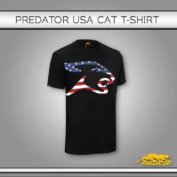 T-SHIRT PREDATOR BLACK WITH USA LOGO