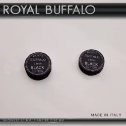 Royal Black Water Buffalo Cue Tip - Cuoietto per stecca