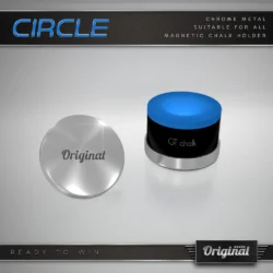 Fondello portagesso per gesso circolare - ORIGINAL CHROME [ CIRCLE ] CHALK HOLDER