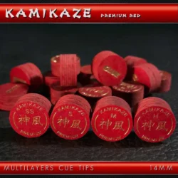 Cue Tip Kamikaze Premium Red - kamukaze premium cuoietto