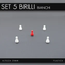 SET BIRILLI DA COMPETIZIONE - SET 5 QUILLES PLASTIC 21