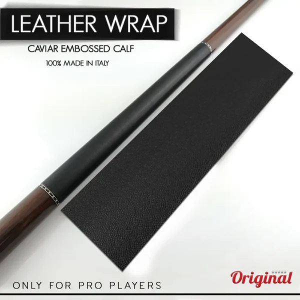 impugnatura per stecche biliardo in vitello texture caviale - WRAP CAVIAR EMBOSSED CALF